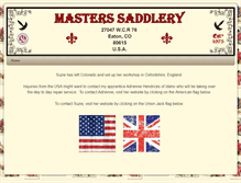Tablet Screenshot of masterssaddlery.com